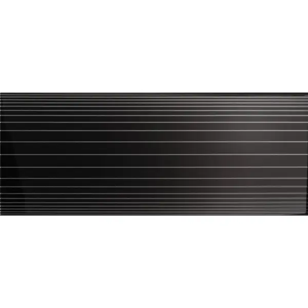 CeDam Lustri Dec Righe Nero Lucido 20x50