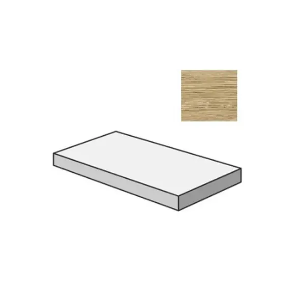 Sant Agostino Sunwood CSAGSSNN12 Gradone Angolare Sx Natural 33x120