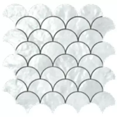 Cerasarda Trasparenze Marine 1039641 Mosaico Ventaglio Perla 26x26,5