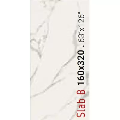 Ava Marmi Statuario 83092 Slab B Lappato Rettificato 160x320