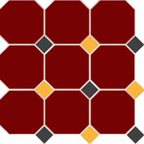 TopCer Octagon New Ochre Yellow Black  Brick-Red A 30x30