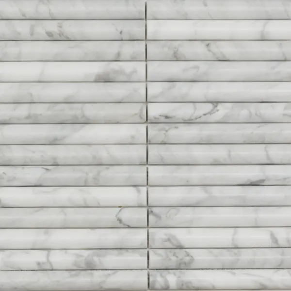 Pixel mosaic Венеция PIX 342 Bianco Carrara, Convex 30x30,5