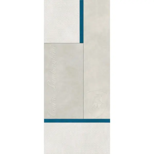 Tonino Lamborghini Korium 167571 White Blue Square Logo 120x280 - керамическая плитка и керамогранит
