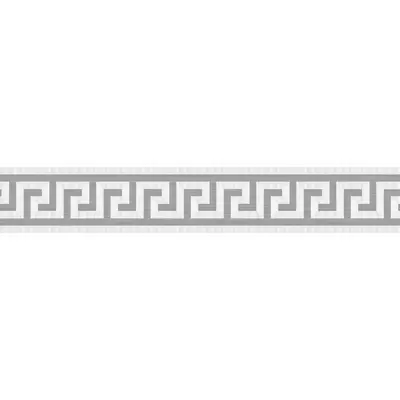 Versace Meteorite 47103 Fascia Greca Naturale Bianco/Platino 9,8x60
