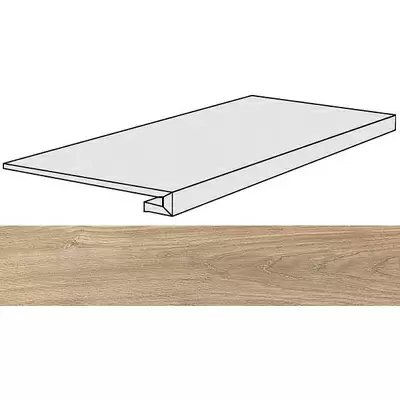 Rex Ceramiche Selection Oak 738122 Cream Oak Gradino Ret 40x120