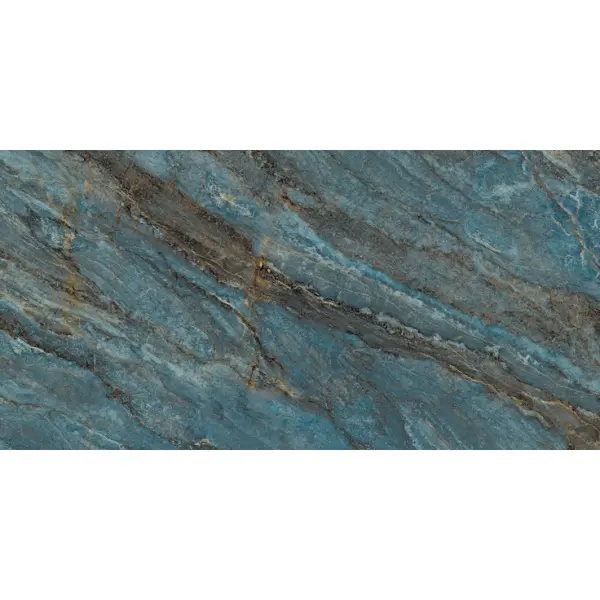 Laparet Beam Turquoise Бирюзовый лаппатированный шайн 60x120 - керамическая плитка и керамогранит