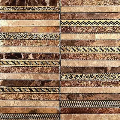 Skalini Golden line GLN-5 Бежева Золотая 30x30