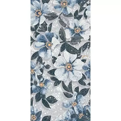 Kerama Marazzi Ковер SG591002R Розелла синий декорированный Lapp. 119.5x238