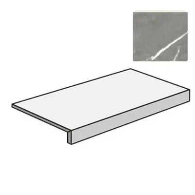 Atlas Concorde Russia Forte Dei Marmi 620070002417 Elegant Grey Scalino Frontale Rett 33x80