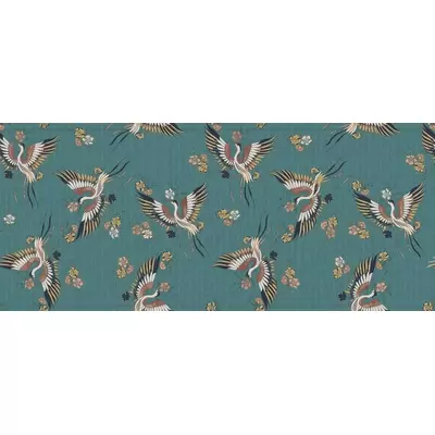 Ornamenta Operae OP120278BRGN Birds Green 120x278