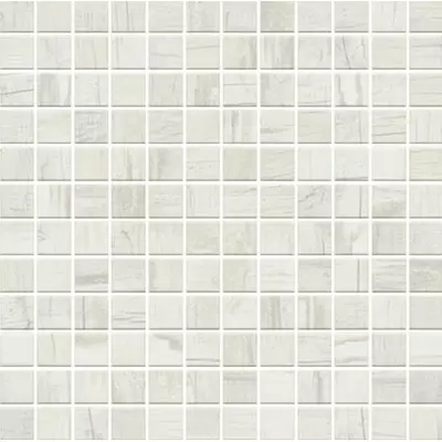 Monocibec Ceramiche Charm 108383 White Mosaico 2.5x2.5 Su Rete 30x30