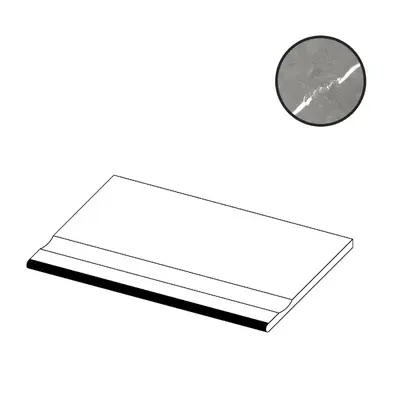 Atlas Concorde Russia Forte Dei Marmi 620090000992 Elegant Grey Bordo Piscina Angolo Dx 20x60