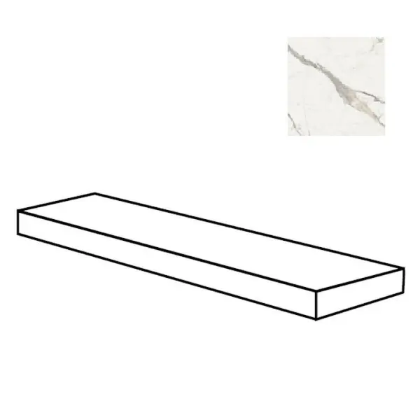 Flaviker PI.SA Supreme Evo 0005756 Angolare Top Dx Statuario Superior Nat Ret 32x120