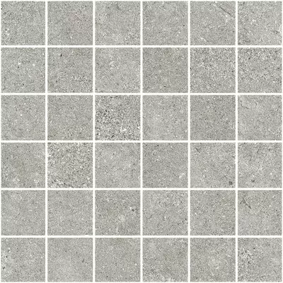 Monocibec Ceramiche Tradition 115208 Pierre Grise Mosaico 4.7x4.7 Naturale Rettificato Su Rete 30x30