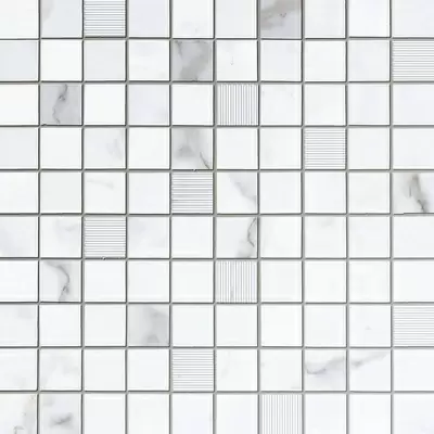 Rex Ceramiche I Classici Di Rex 747773 Statuario 6mm Mos Glo 7,5x7,5 30x30