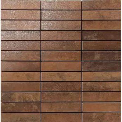 Apavisa Metal 8431940076190 Copper Lappato Mosaic 2.5x10 29.75x29.75