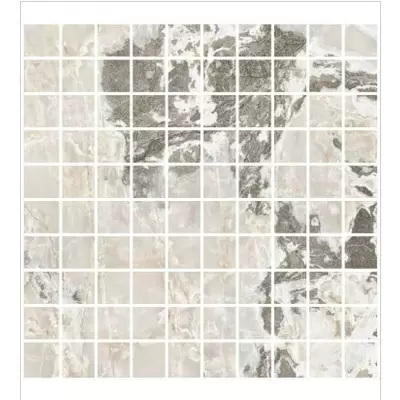 Casa Dolce Casa Onyx&amp;More 767761 White Blend Satin Mos 3x3 30x30