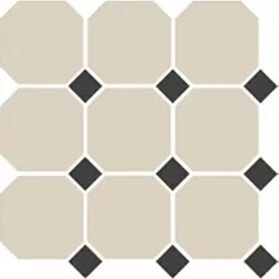 TopCer Octagon 4416OCT14 White 16/Black Dots 14 30x30