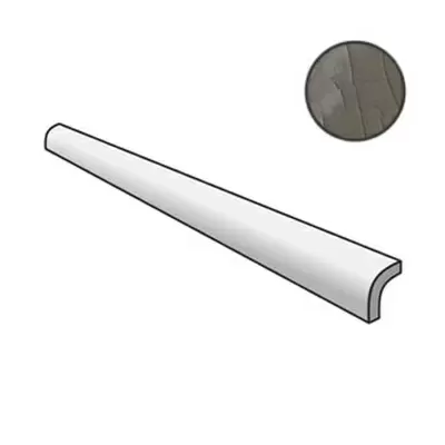 Equipe Masia 23307 Pencil Bullnose Gris Oscuro Crackle 3x15