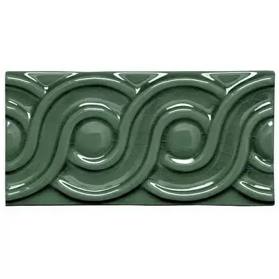 Adex Modernista ADMO4081 Relieve Clasico CC Verde Oscuro 7,5x15