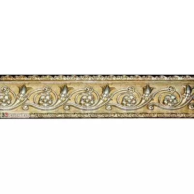 Saloni Ceramica Talisman Cenefa Flor Gold 7.5x31