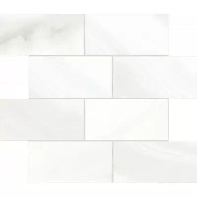 Rex Ceramiche Alabastri Di Rex Madreperla Glossy 7.5x15 Muretto 6mm 30x30