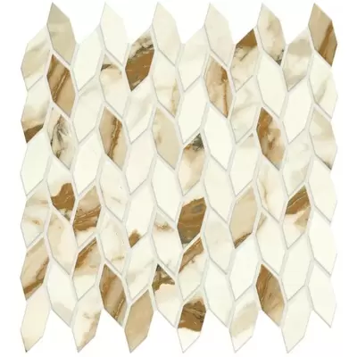 Atlas Concorde Marvel Shine A4WN Calacatta Imperiale Mosaico Twist Shiny 30,5x30,5