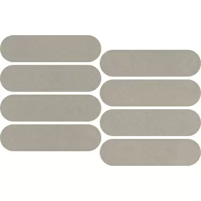 Impronta italgraniti Nuances NU06MOV Tortora Mosaico Ovale Strideup 19.5x37