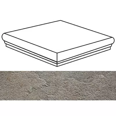 Casalgrande Padana Mineral Chrom 6924962 Angolare Grey 33x30