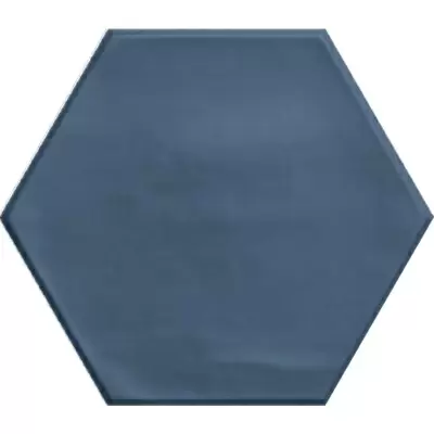 Ribesalbes Geometry Hex Navy Matt 15x17.3
