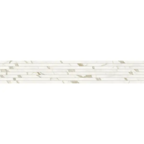 Impronta italgraniti Marble Touch MT02LTL9 Calacatta Top List Tratto Lap 9mm 20x120 - керамическая плитка и керамогранит