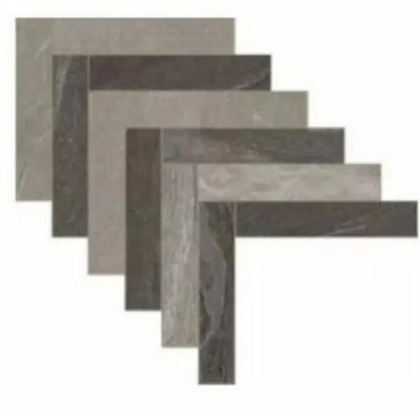 Cerim Ceramiche WoodSlate Life 776741 Arrow Mix Storm Black 45x64