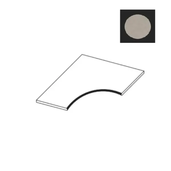 Atlas Concorde Italy Boost Vision HDHP Grey Curve 60x60 - керамическая плитка и керамогранит