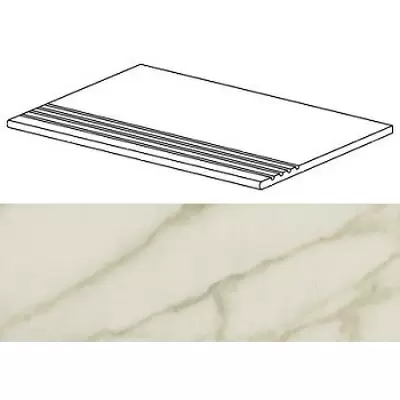 Atlas Concorde Marvel Edge AFB7 Royal Calacatta Gradino 30x60