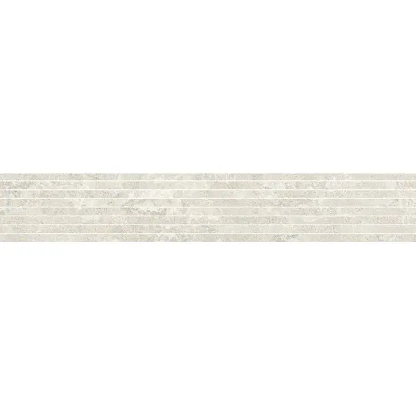 Impronta italgraniti Dorset DR01LT Listello Tratto Bianco Cross Cut 20x120