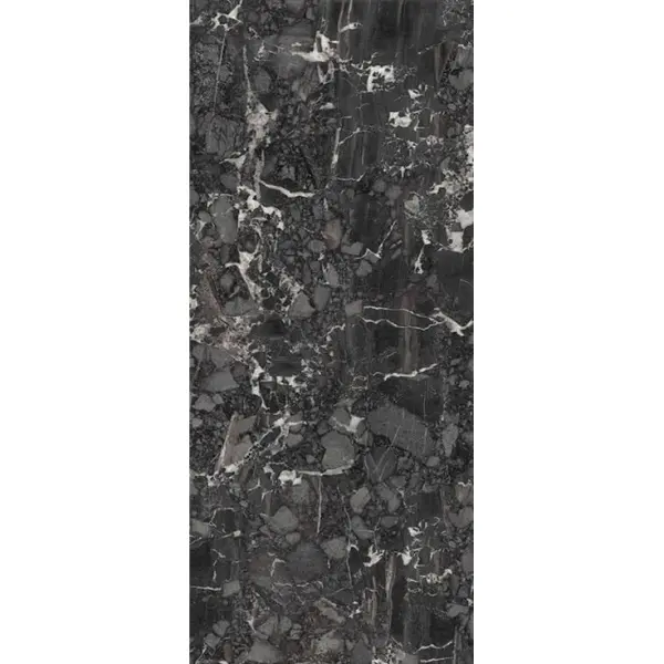 Florina Ceramics Slab Nero Breccia honed 6mm 120x278
