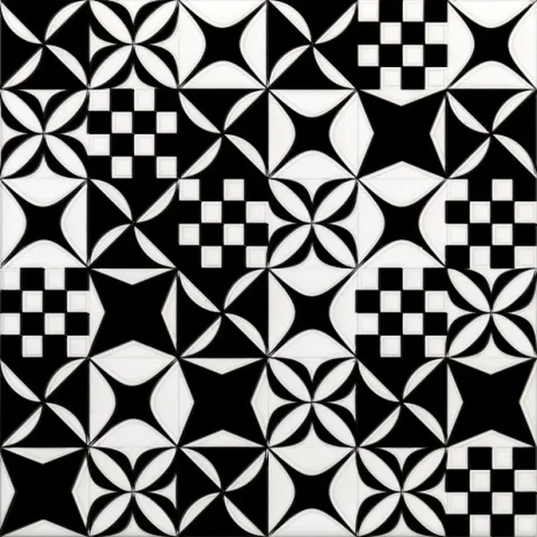 Cas Ceramica Black & White Mosaico 9 mm 20x20