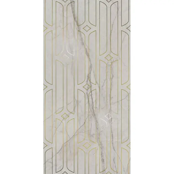 Kerama Marazzi Ифран KMD3STA029BR Серый Светлый Глянцевый Обрезной 60x119,5