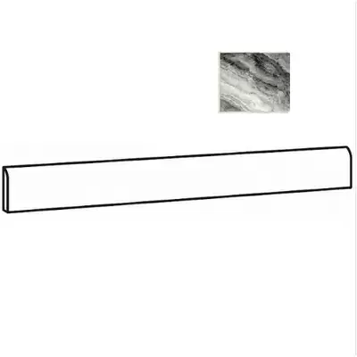 Sant Agostino Mystic CSABMYDA60 Battiscopa 60 Dark Nat 7.3x60