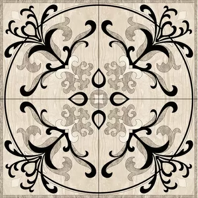 Infinity Ceramic Tiles Ruskin Roseton Gris 120x120
