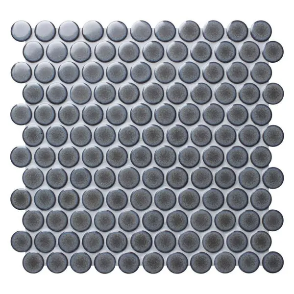 Bonaparte Керамогранитная мозаика Round Blue Gray 31,2x33
