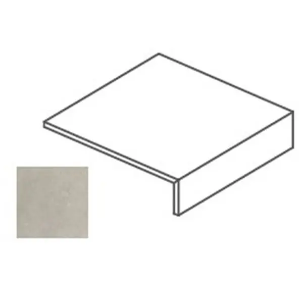 Impronta italgraniti I Cementi FL03L882A Flax Elemento a L 20mm 80x80x6,5