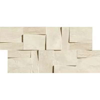 Rex Ceramiche Ardoise 739369 Modulo Muretto 3d Ivoire 30x30