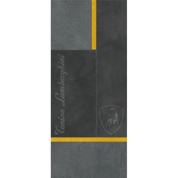 Tonino Lamborghini Korium 167553 Anthracite Yellow Square Logo 120x280 - керамическая плитка и керамогранит