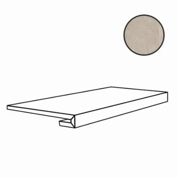 Cerim Ceramiche WoodSlate Life 776721 Dove Gradino 9mm 33x120