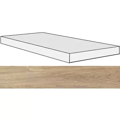 Rex Ceramiche Selection Oak 738128 Cream Oak Angolo Gradino DX Ret 40x120