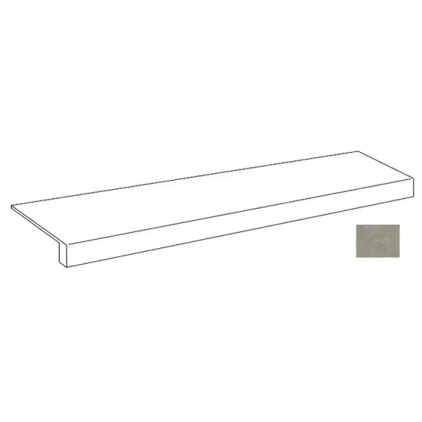Atlas Concorde Russia Forte Dei Marmi Rock 620070002904 Lunar Grey Scalino Frontale 120 33x120