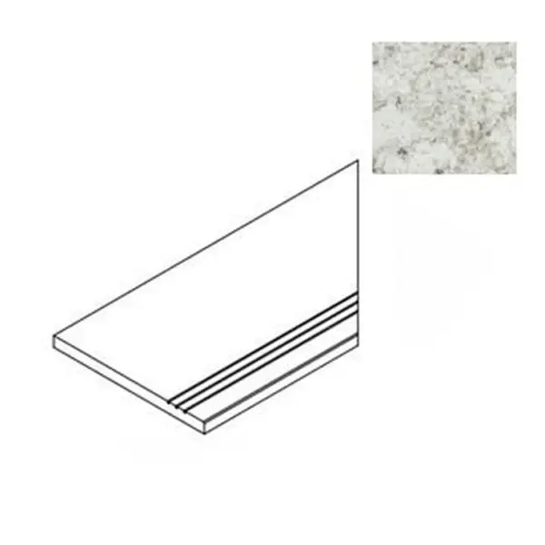 Atlas Concorde Russia Forte Dei Marmi Quark 620090001120 Brazilian White Bordo Round Dx 30x60