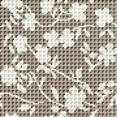 Bisazza Decori 10 06001580VL Flower Corner Grey 96.8x96.8