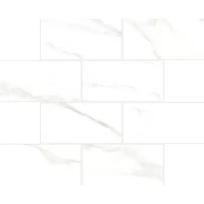 Vitra Marmori K945632LPR Кирпичная кладка Калакатта Белый 35.5x29